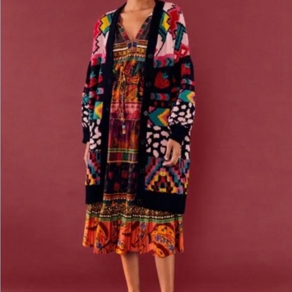 FARM Rio Multicolor Patterned Cardigan - Picture 2 of 10